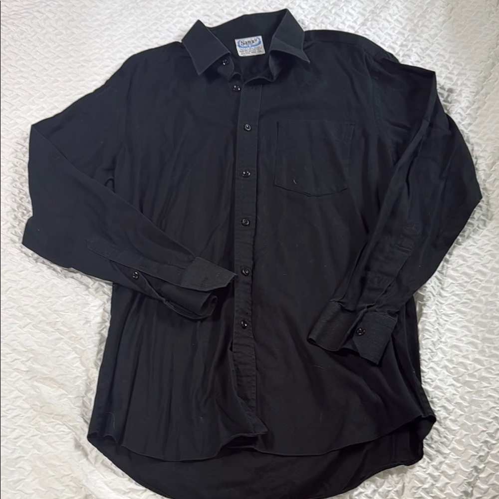 Black Dress Shirt Classic Formal Wear